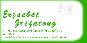 erzsebet grifatong business card